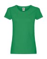 Goedkope Dames T-shirt Fruit of the Loom Lady fit 61-420-0 Kelly Green